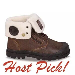 Palladium New CHILDREN's 2 ZIP Leather PILOT Cuffed KIDS Boots UNISEX NIB 🎉HP